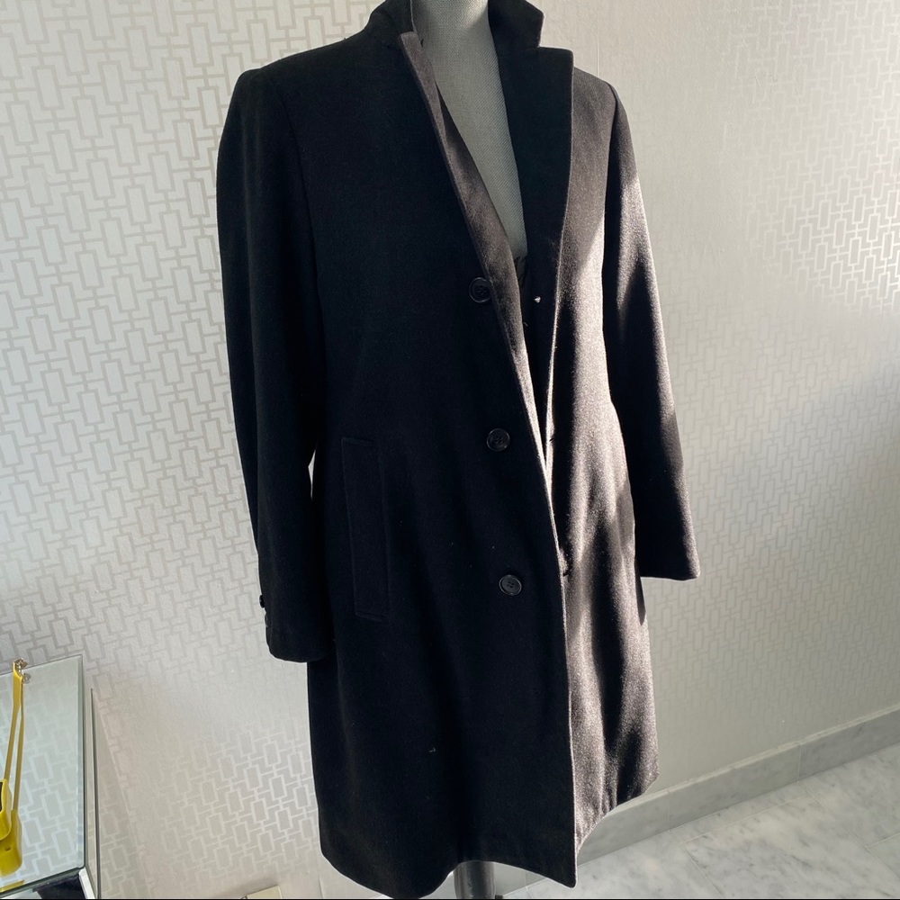 100% Cashmere Dark Grey Coat, Vintage Eaton’s